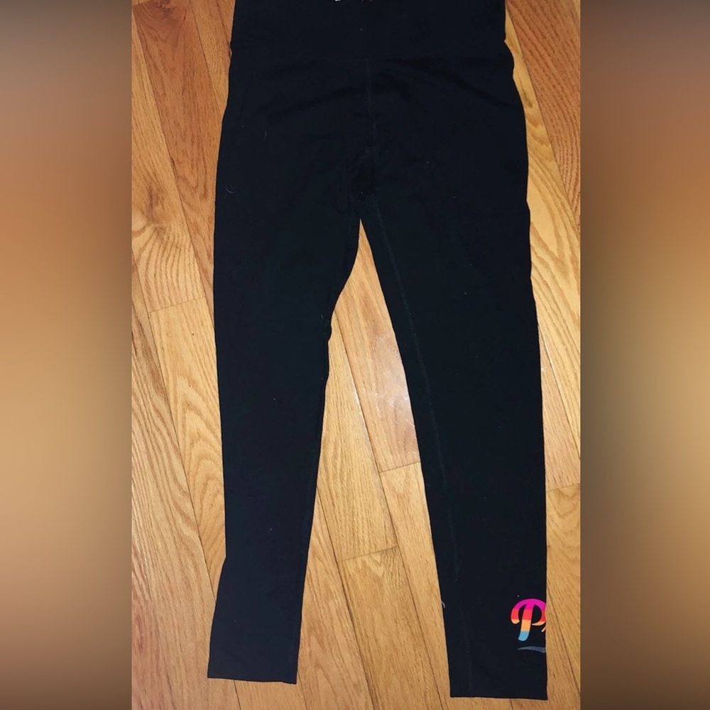 VS leggings with rainbow logo